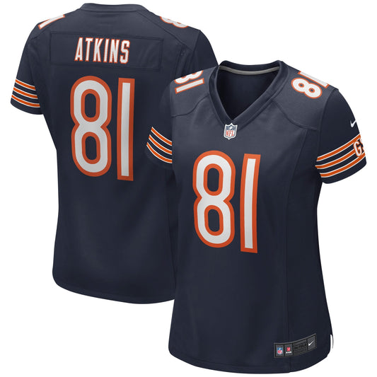 Women's Nike Doug Atkins Navy Chicago Bears Game Retired Player Jersey