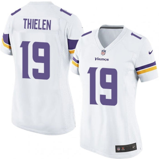 Women's Minnesota Vikings Adam Thielen Game Vapor Jersey White