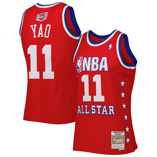 Yao Ming Western Conference Mitchell & Ness 2003 All Star Game Swingman Jersey - Red