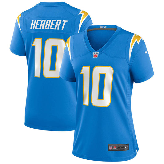 Women's Los Angeles Chargers Justin Herbert Game Jersey Powder Blue