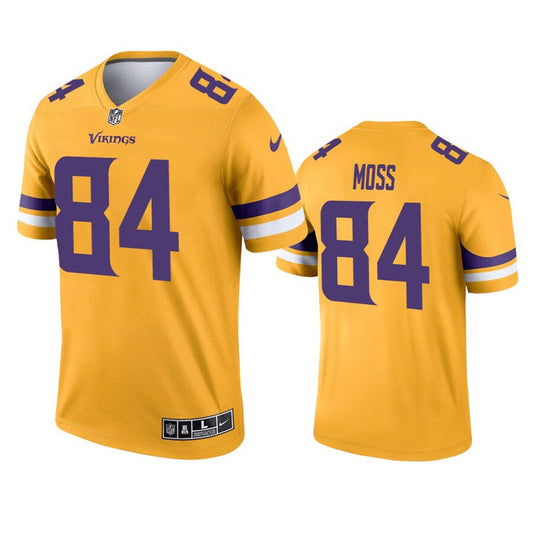 Youth Minnesota Vikings Randy Moss Inverted Legend Jersey - Gold