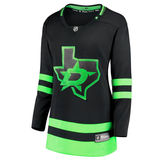 Women's  Fanatics Stars 2020/21 Alternate Premier Breakaway Jersey - Black