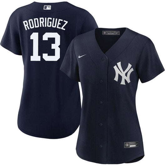 Women's New York Yankees Alex Rodriguez Replica Alternate Jersey - Navy