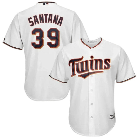 Youth Minnesota Twins Johan Santana Replica Home Jersey - White