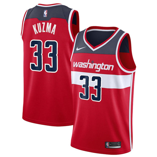 Youth Washington Wizards Kyle Kuzma Icon Edition Jersey - Red