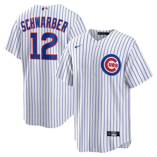 Youth Chicago Cubs Kyle Schwarber Replica Home Jersey - White