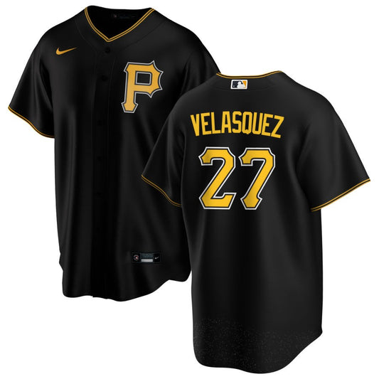 Vince Velasquez Pittsburgh Pirates Nike Alternate Replica Jersey - Black