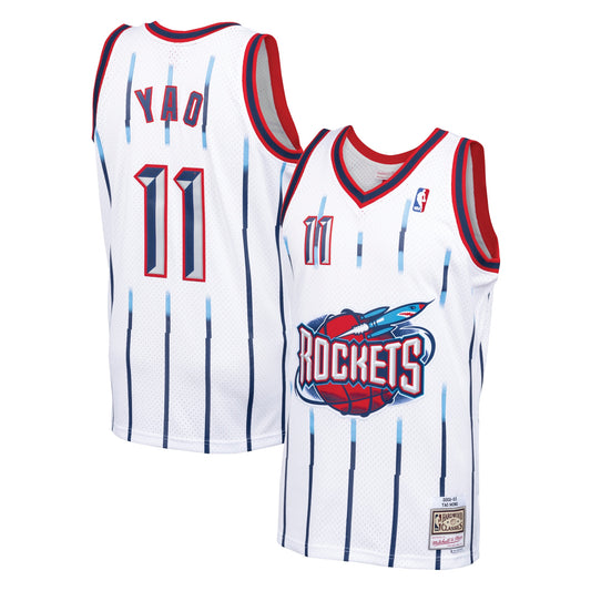 Yao Ming Houston Rockets Mitchell & Ness Hardwood Classics Swingman Jersey - White